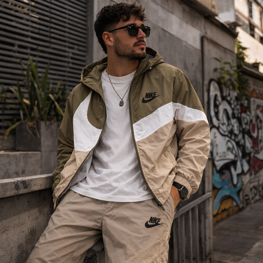 Conjunto rompeviento uso real